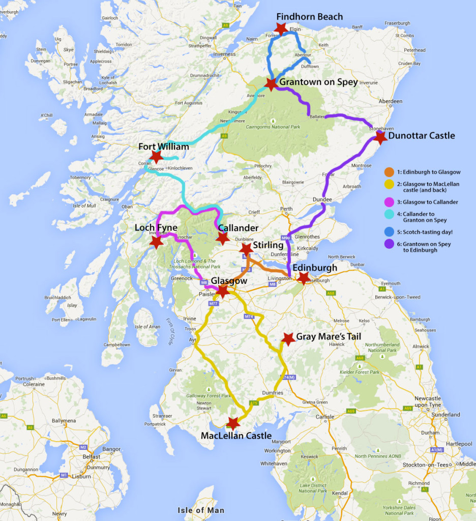 Scotland-Driving-Map