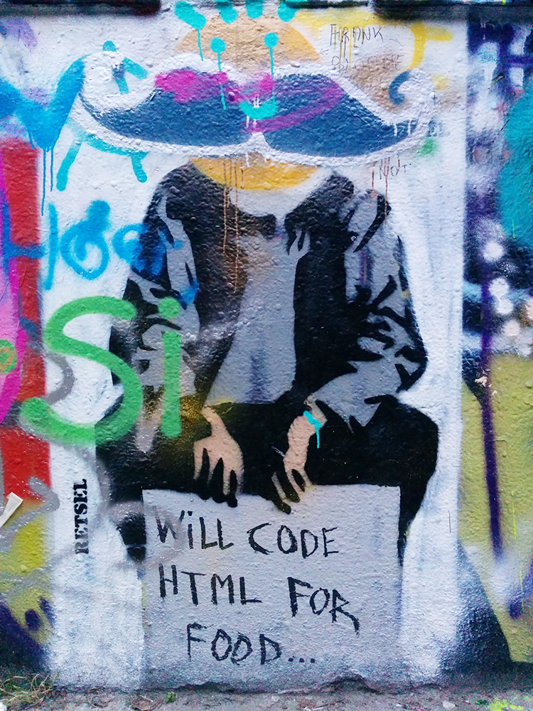 will code html for food