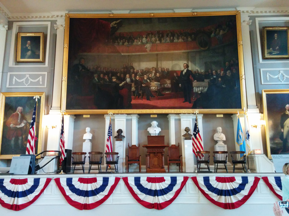mural in Faneuil Hall