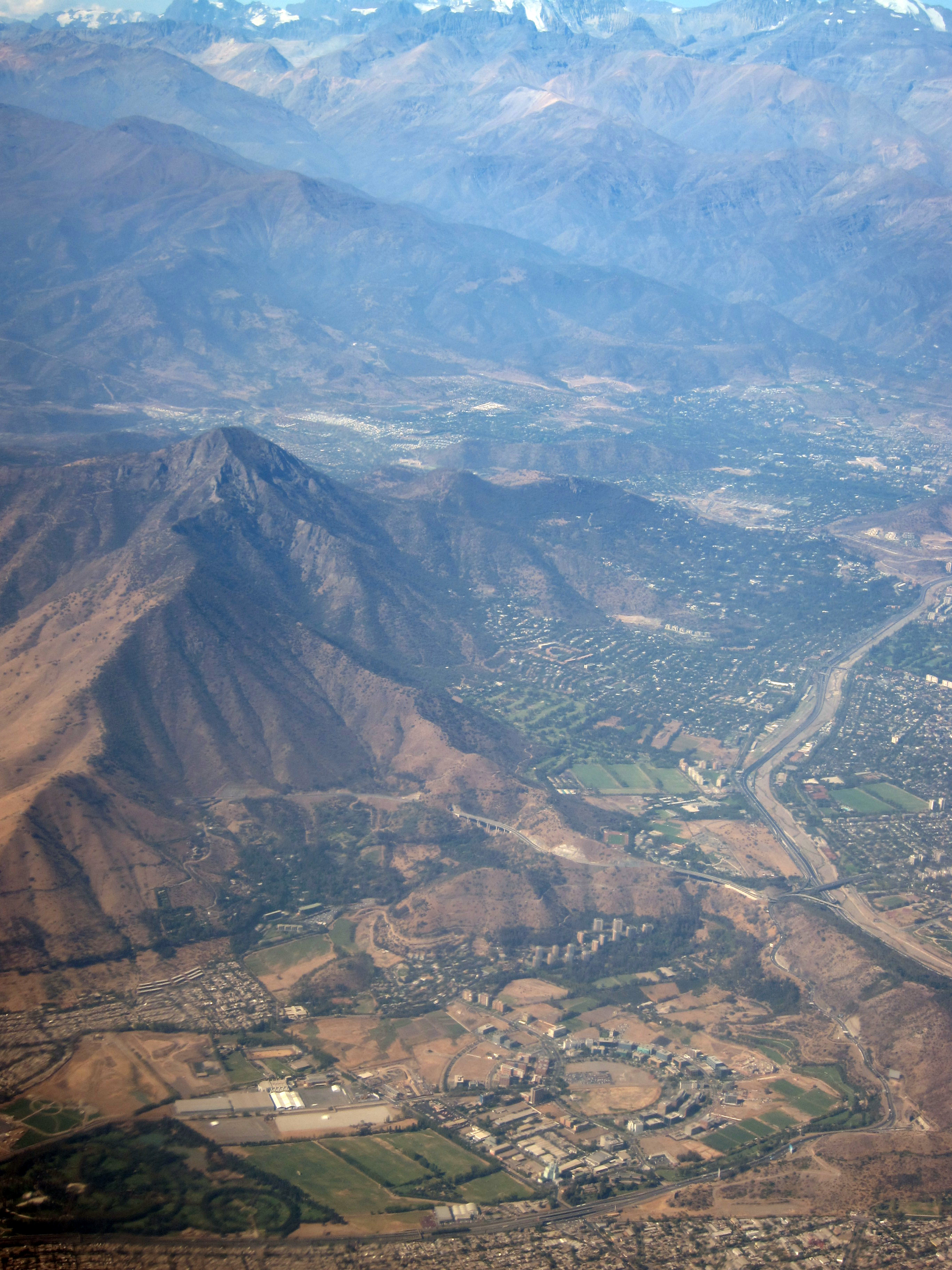 Santiago from the plane