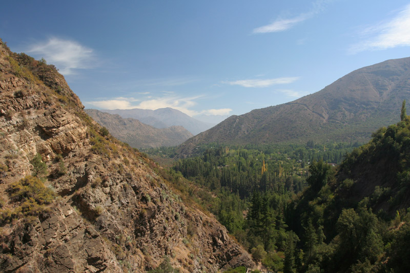 view of the Maipo Canyon