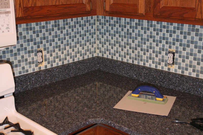 backsplash detail (before grouting)