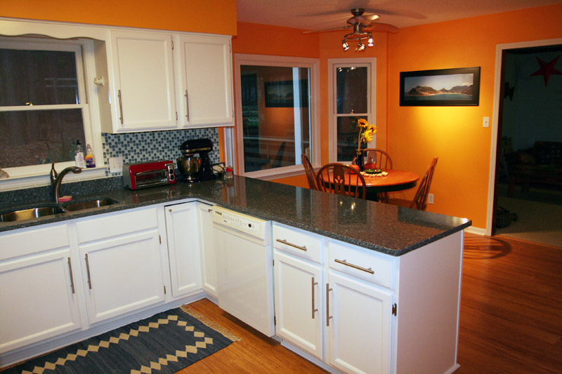 new kitchen - from the side entrance