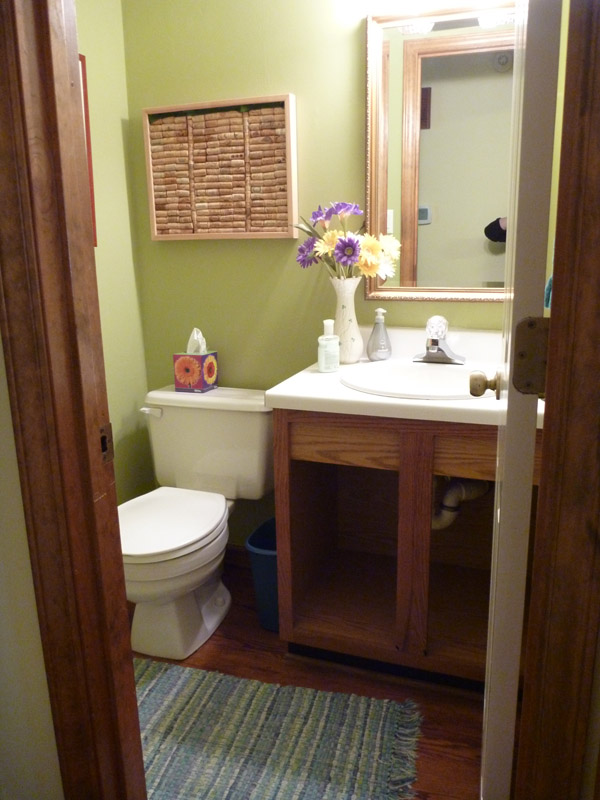 our half bath in October 2011