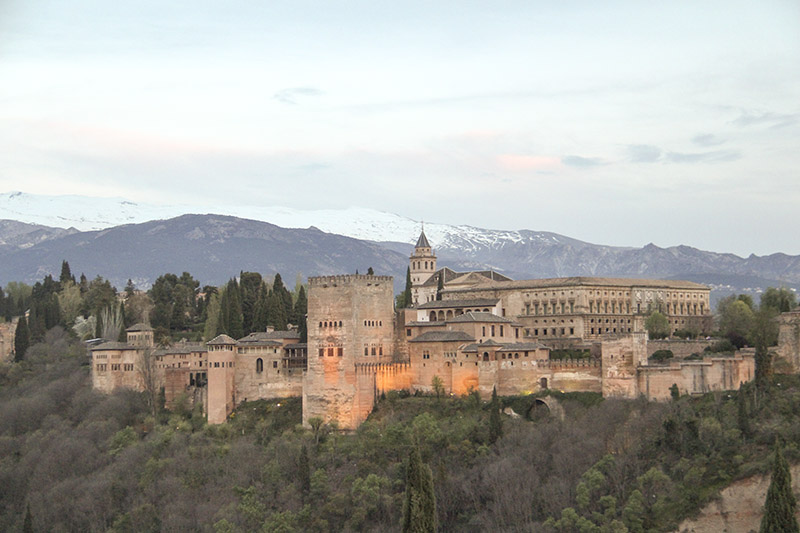 Alhambra at dusk