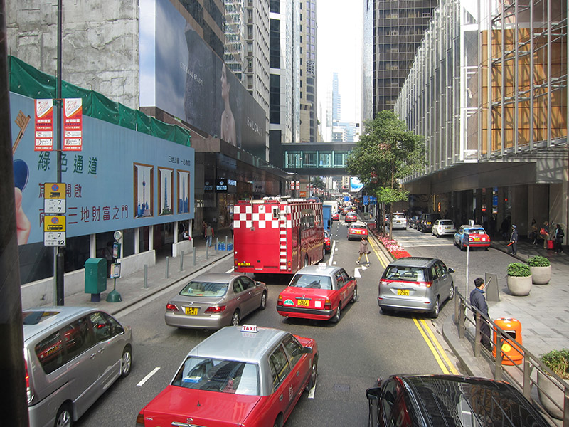 traffic in Hong Kong