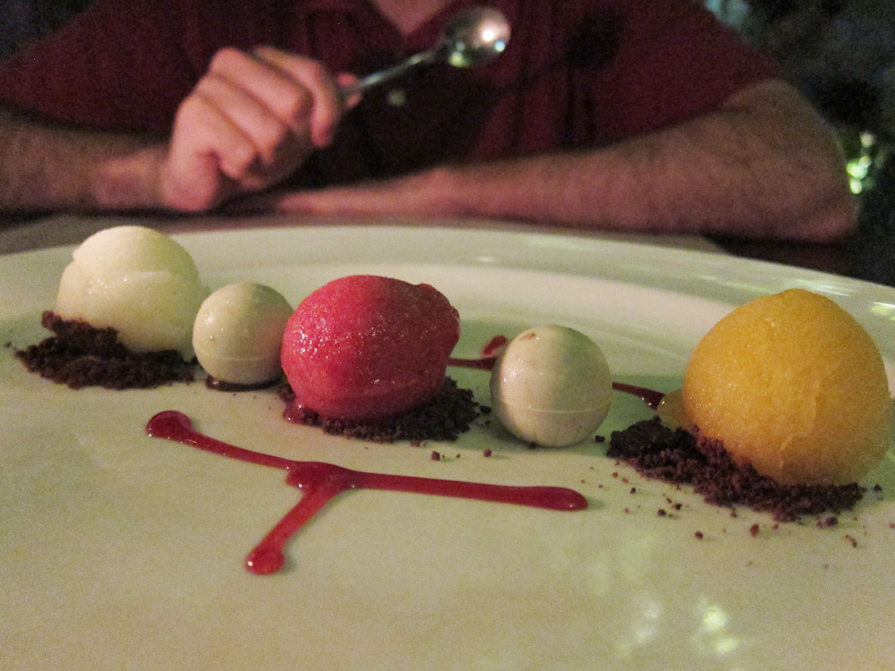 sorbet and chocolates @ Vincent's