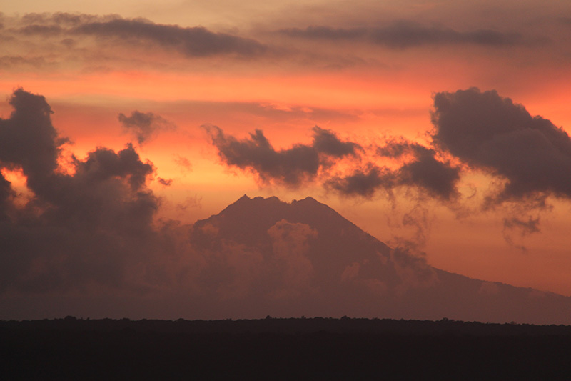 volcano @ sunset