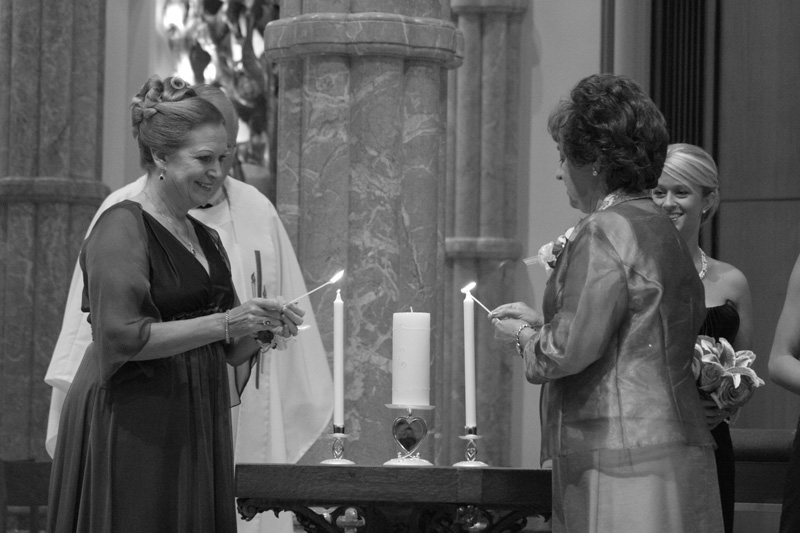 moms lighting the candles