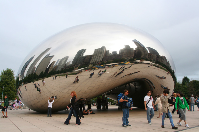 the classic shot of The Bean