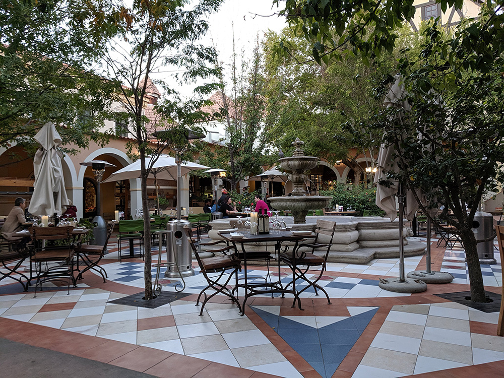 The Stellenbosch Wine Bar courtyard