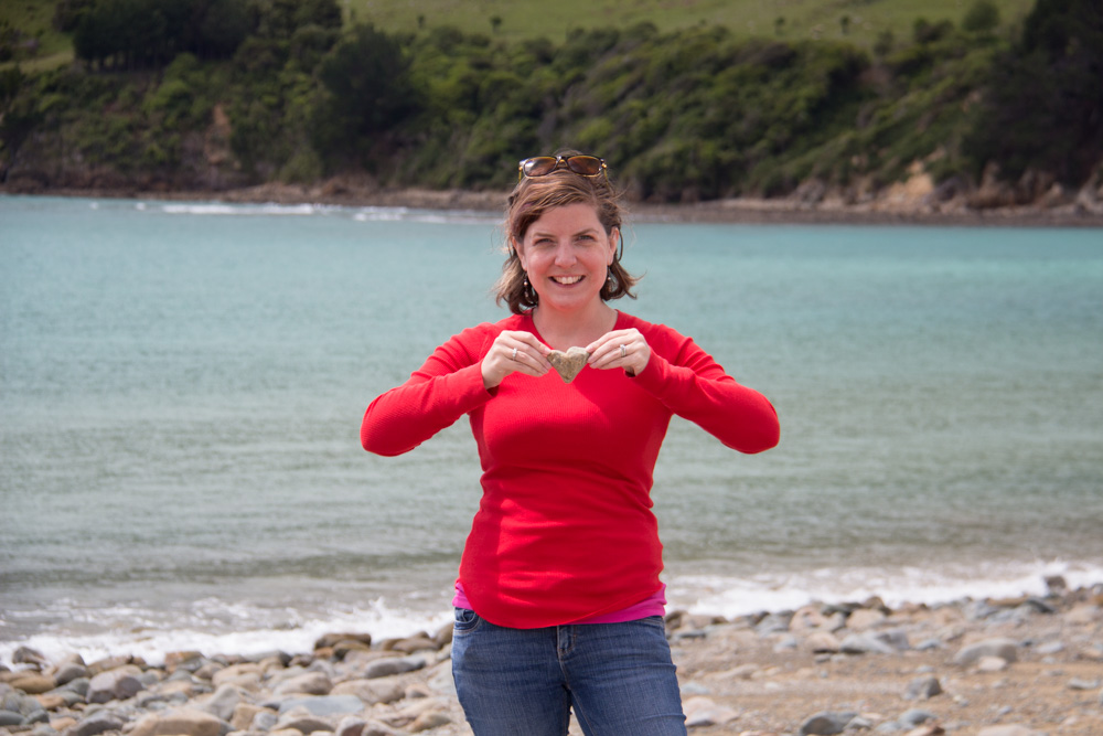 heart rock @ Cable Bay