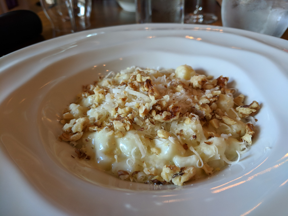 walnut and bleu cheese gnocchi @ AgriVino