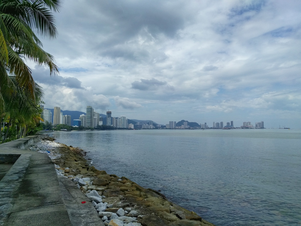 the view from the seawall @ the Eastern & Oriental