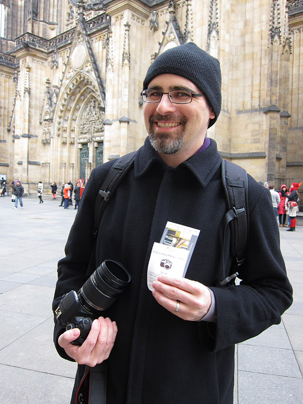 Eric has his photography permit!