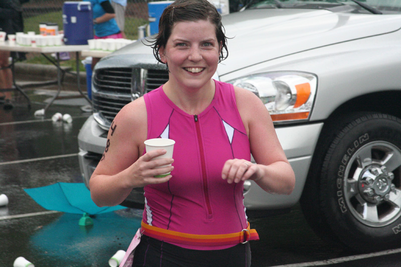 starting my second lap on the run