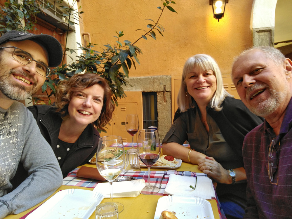 family selfie in Rome!