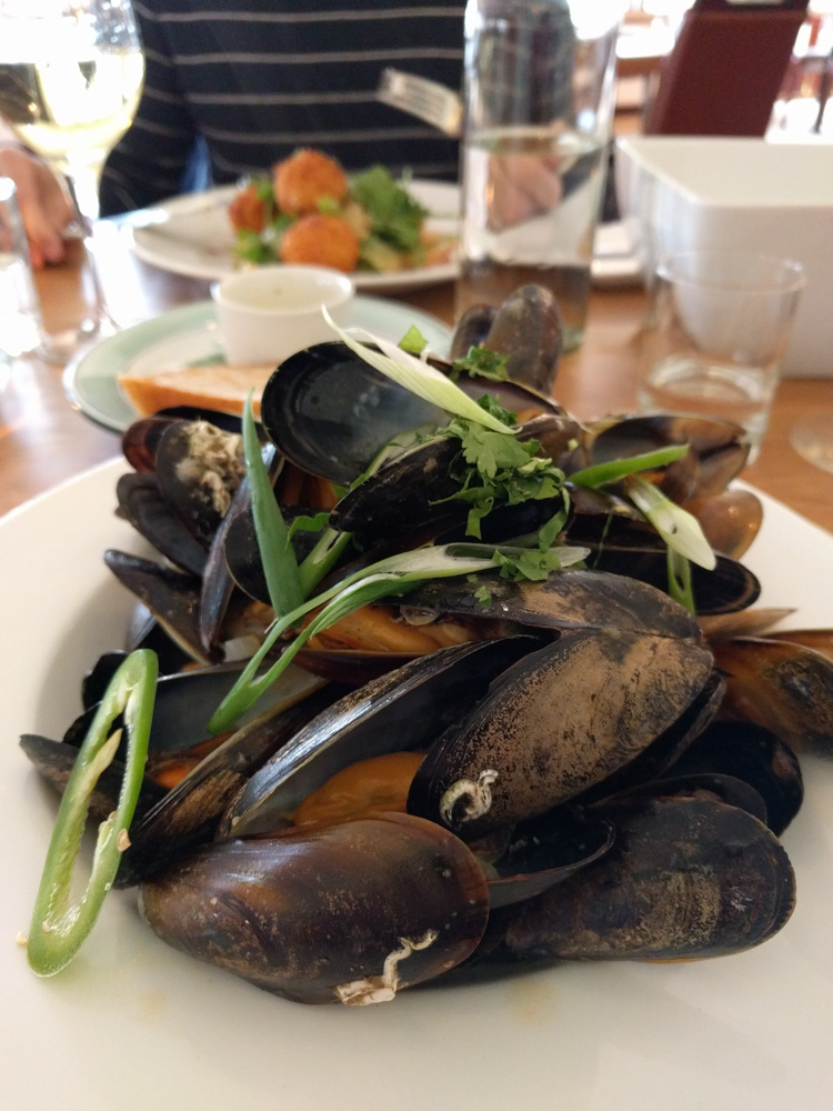 mussels @ Dornoch Castle