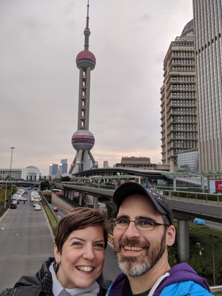 selfie w/ the Oriental Pearl TV Tower