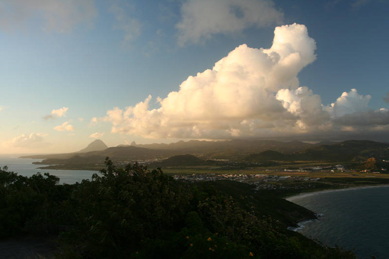 looking north from Moule-a-Chique