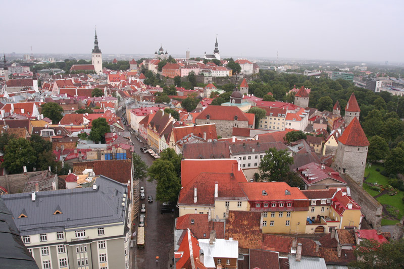 view from atop St. Olaf's Church