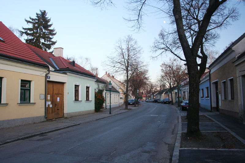 quiet street in Stammersdorf