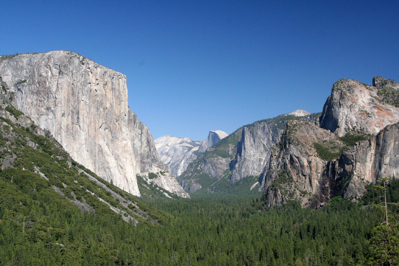 driving into Yosemite...