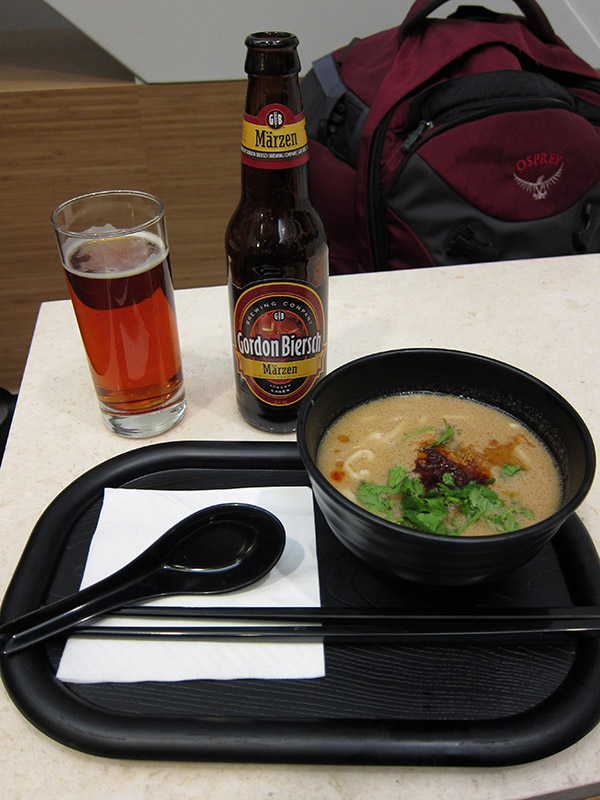 dandan noodles and beer