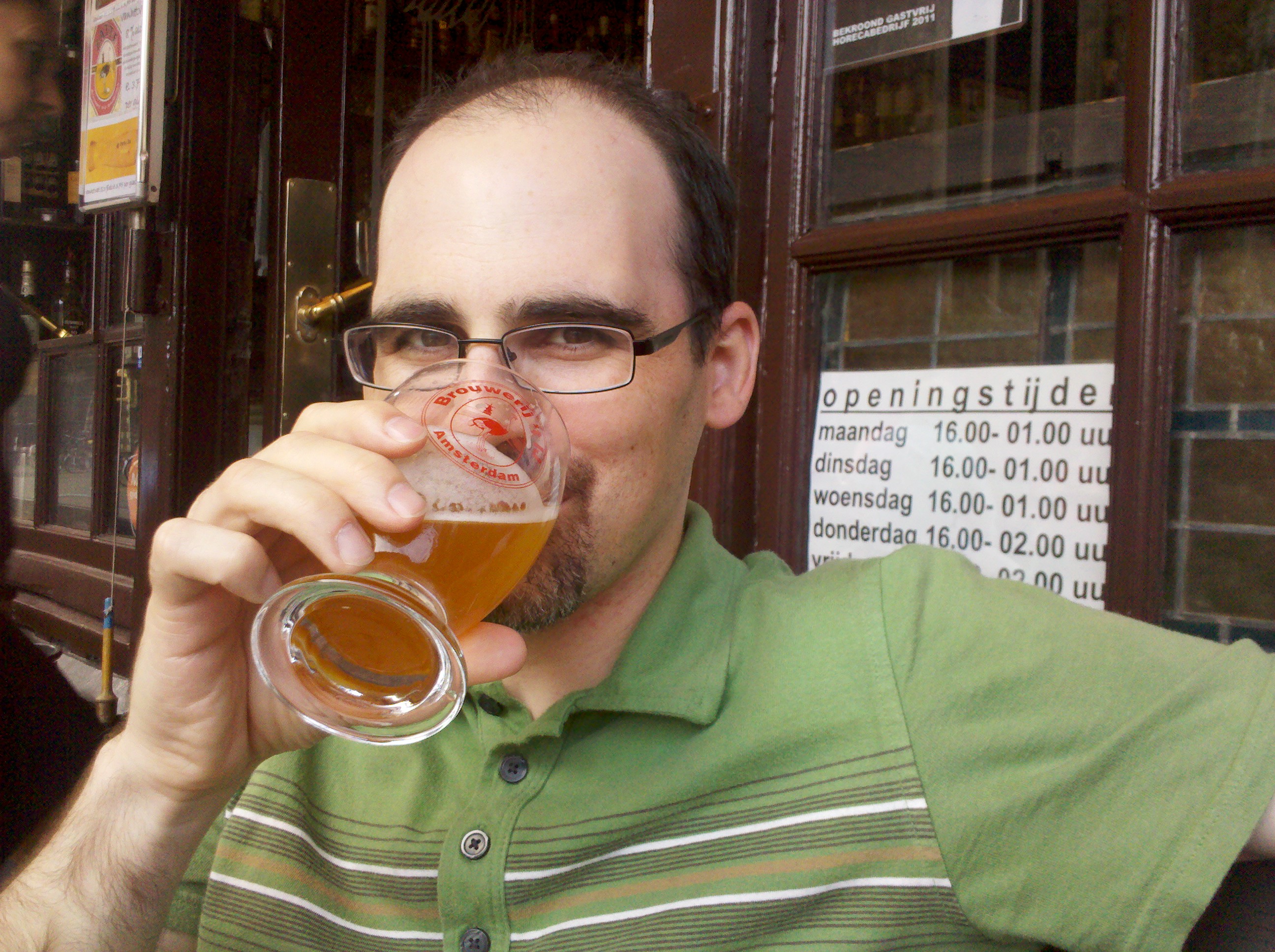 listening to live jazz and drinking Dutch beer in Haarlem