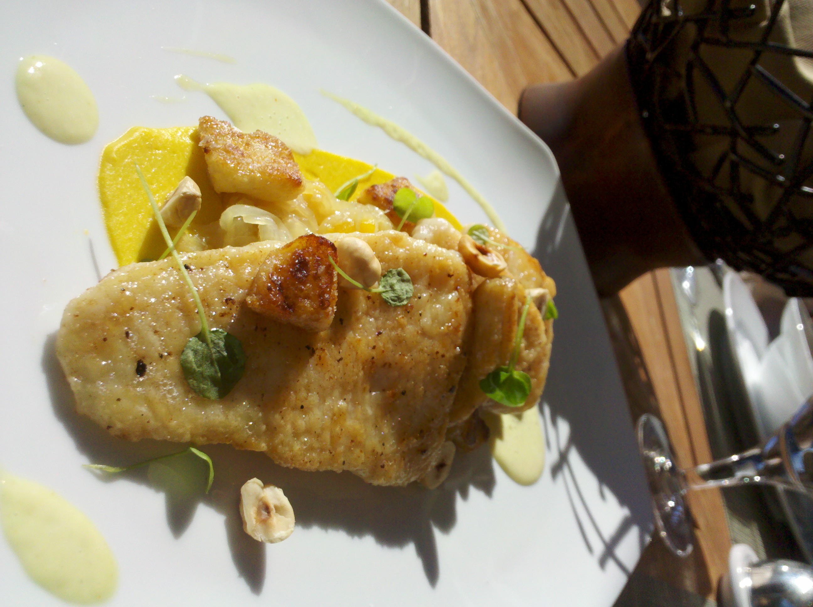 NC flounder and brown butter gnocci