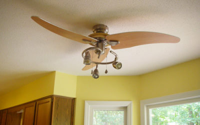 a long overdue ceiling fan upgrade for the kitchen