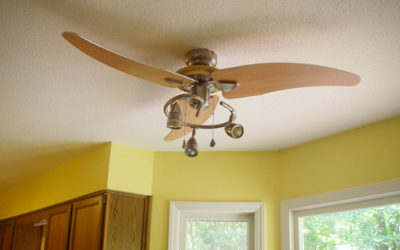 a long overdue ceiling fan upgrade for the kitchen