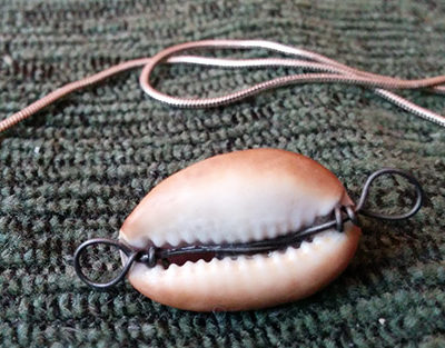 Memory Monday: making a shell pendant