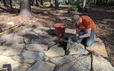 Building a fire patio