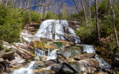 NC mountains, April 2022: waterfalls