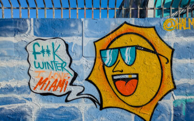 Street art and sculpture in Miami